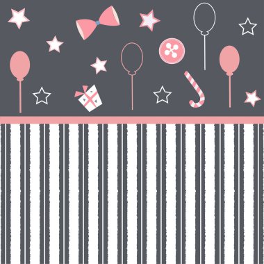 Sevimli El Çizim Elementleri. Hassas Tasarım. Vektör İllüstrasyonu