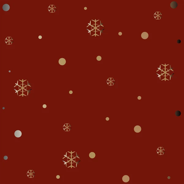 Holiday Pattern Background Stars Snowflakes Vector Illustration — Stock Vector