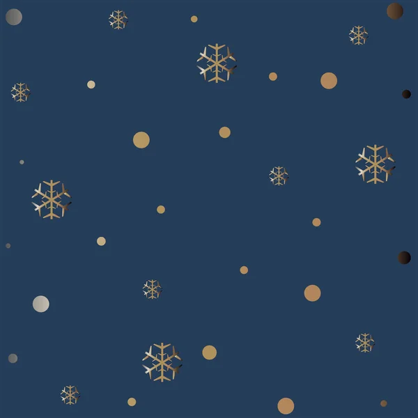 Праздничный Пейзаж Фон Звездами Снежинками Векторная Иллюстрация — стоковый вектор