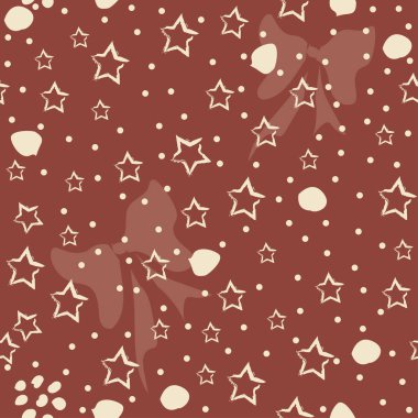 Tatil Şablonu, yıldızlı arka plan. Vektör illüstrasyonu     