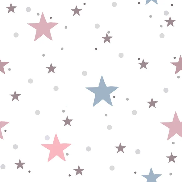 Patrón Vacaciones Fondo Con Estrellas Ilustración Vectorial — Vector de stock