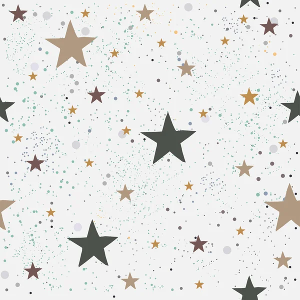 Holiday Pattern Background Stars Vector Illustration — Stock Vector