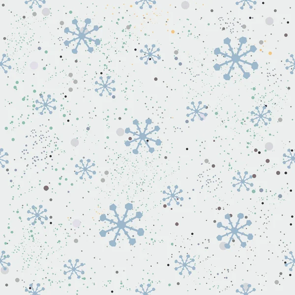 Holiday Christmas Pattern Background Snow — Stock Vector