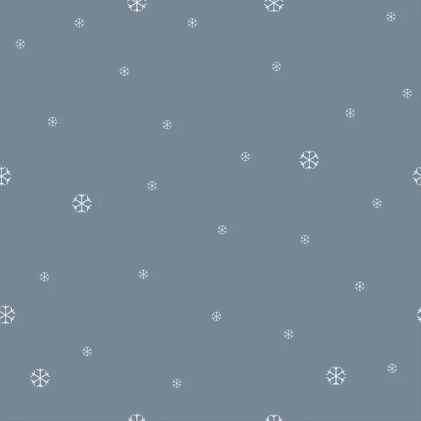 Holiday Christmas Snow Pattern Background — ストックベクタ