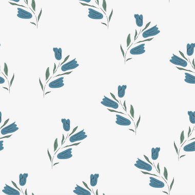 Çiçeksiz desen, arka plan. Vektör illüstrasyonu 