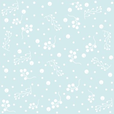 Böğürtlenli, çiçeksiz desen, arka plan. Vektör illüstrasyonu 