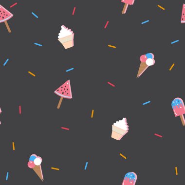 Dondurmalar pürüzsüz kalıp, arka plan. Vektör illüstrasyonu 