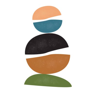 Modern renklerde şirin İskandinav Terracotta deseni. Modern a