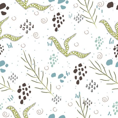 Kusursuz Algler Kusursuz Şablon. Modern Dijital Tasarım. Denizci R