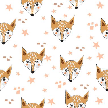 Şirin elli, kusursuz desenli tilki. İskandinav tarzı. V