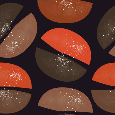 Modern renklerde Şirin, Kusursuz İskandinav Terracotta Deseni.