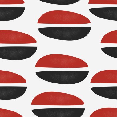 Modern renklerde şirin İskandinav Terracotta deseni. Modern a