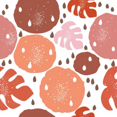 Terracotta Soyut Kusursuz Düzen. Modern Dijital Tasarım. Kip