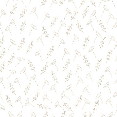 Çiçeksel Soyut Kusursuz Desen. Modern Dijital Tasarım. Hassas