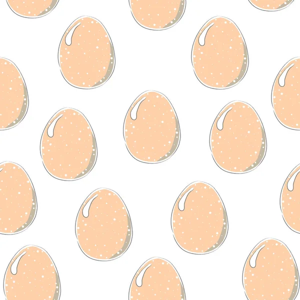 Lindo patrón de terracota de huevo escandinavo en colores modernos. Modo — Vector de stock