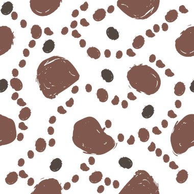 Modern renklerde şirin İskandinav Terracotta deseni. Modern a