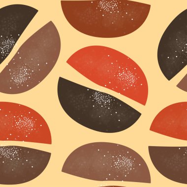 Terracotta Soyut Kusursuz Düzen. Modern Dijital Tasarım. Kip