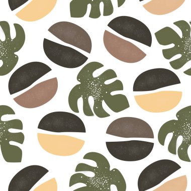 Modern renklerde Şirin, Kusursuz İskandinav Terracotta Deseni.