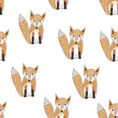 Şirin elli, kusursuz desenli tilki. İskandinav Tarzı