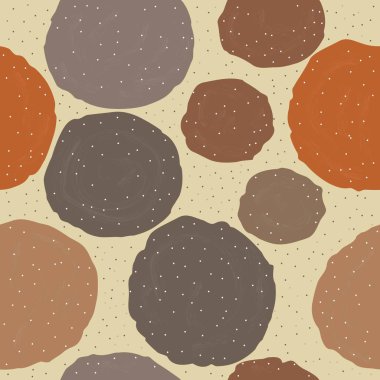 Modern renklerde şirin İskandinav Terracotta deseni. Sevimli Üçlü