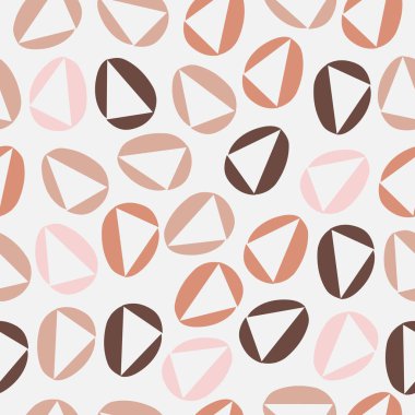 Modern renklerde şirin İskandinav Terracotta deseni. Modern a