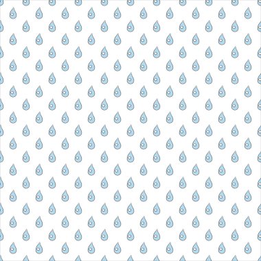 Renkli Damlaları olan kusursuz bir desen. İskandinav Tarzı.