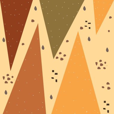 Terracotta Soyut Kusursuz Düzen. Modern Dijital Tasarım. Kip