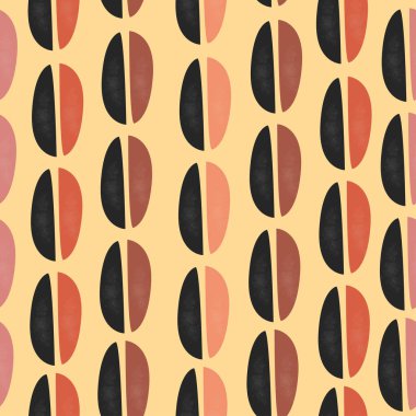 Terracotta Soyut Kusursuz Düzen. Modern Dijital Tasarım. Kip