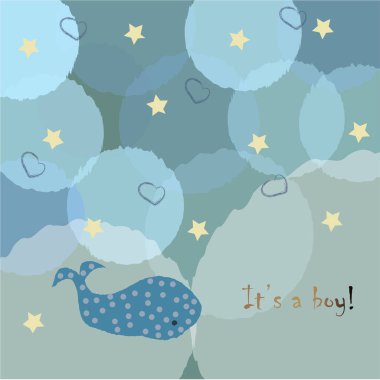 Elle çizilmiş elementleri olan şirin bir desen. İskandinav Tarzı.