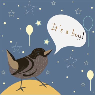 Elle çizilmiş elementleri olan şirin bir desen. İskandinav Tarzı.