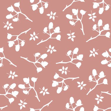 Elle çizilmiş elementleri olan şirin bir desen. İskandinav Tarzı.