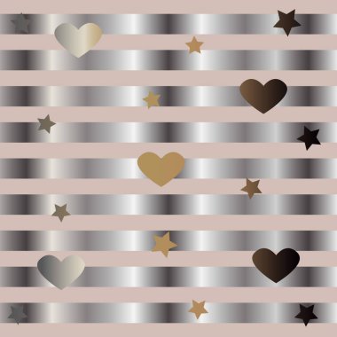 Elle çizilmiş elementleri olan şirin bir desen. İskandinav Tarzı.