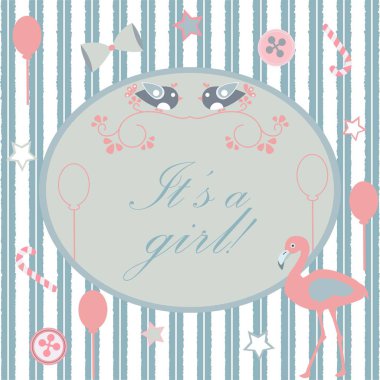 Elle çizilmiş elementleri olan şirin bir desen. İskandinav Tarzı.