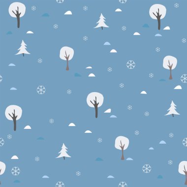 Elle çizilmiş elementleri olan şirin bir desen. İskandinav Tarzı.