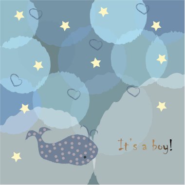 Elle çizilmiş elementleri olan şirin bir desen. İskandinav Tarzı.