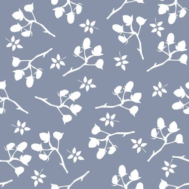 Elle çizilmiş elementleri olan şirin bir desen. İskandinav Tarzı.