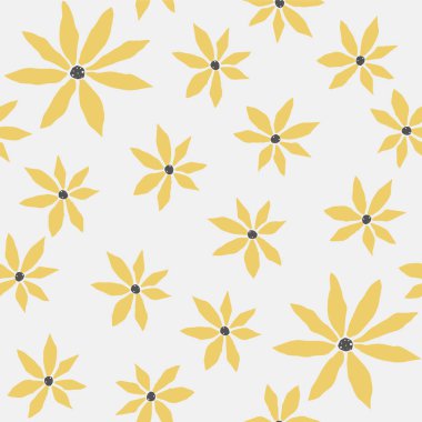 Elle çizilmiş elementleri olan şirin bir desen. İskandinav Tarzı.