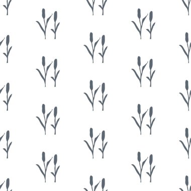 Elle çizilmiş elementleri olan şirin bir desen. İskandinav Tarzı.