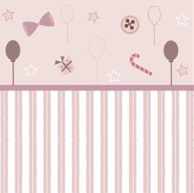 Elle çizilmiş elementleri olan şirin bir desen. İskandinav Tarzı.