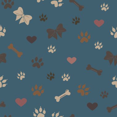 Elle çizilmiş elementleri olan şirin bir desen. İskandinav Tarzı.