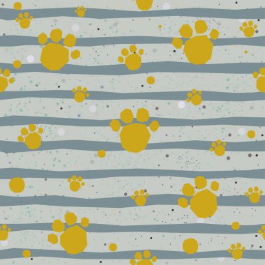 Elle çizilmiş elementleri olan şirin bir desen. İskandinav Tarzı.