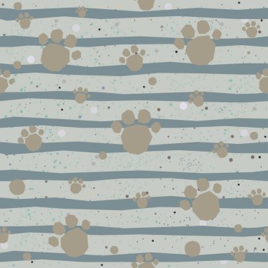 Elle çizilmiş elementleri olan şirin bir desen. İskandinav Tarzı.