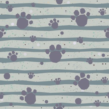 Elle çizilmiş elementleri olan şirin bir desen. İskandinav Tarzı.