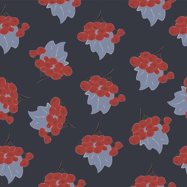 Elle çizilmiş elementleri olan şirin bir desen. İskandinav Tarzı.