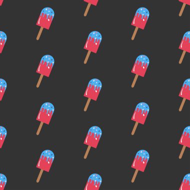 Elle çizilmiş elementleri olan şirin bir desen. İskandinav Tarzı.