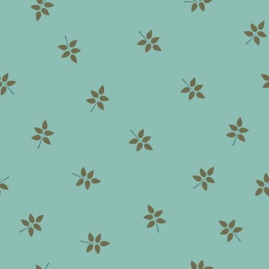 Elle çizilmiş elementleri olan şirin bir desen. İskandinav Tarzı.