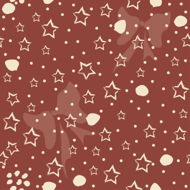 Elle çizilmiş elementleri olan şirin bir desen. İskandinav Tarzı.