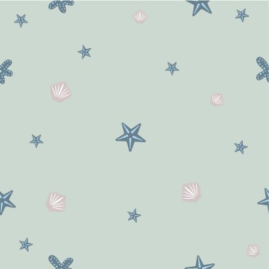 Elle çizilmiş elementleri olan şirin bir desen. İskandinav Tarzı.