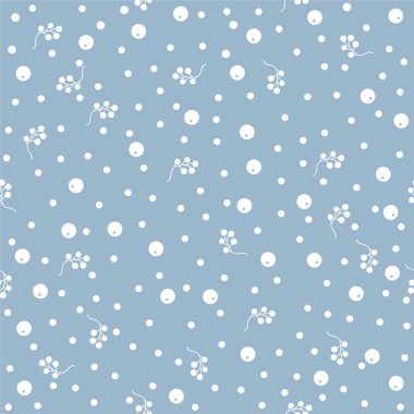 Elle çizilmiş elementleri olan şirin bir desen. İskandinav Tarzı.