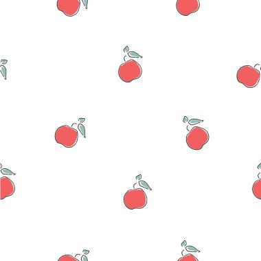 Elle çizilmiş elementleri olan şirin bir desen. İskandinav Tarzı.